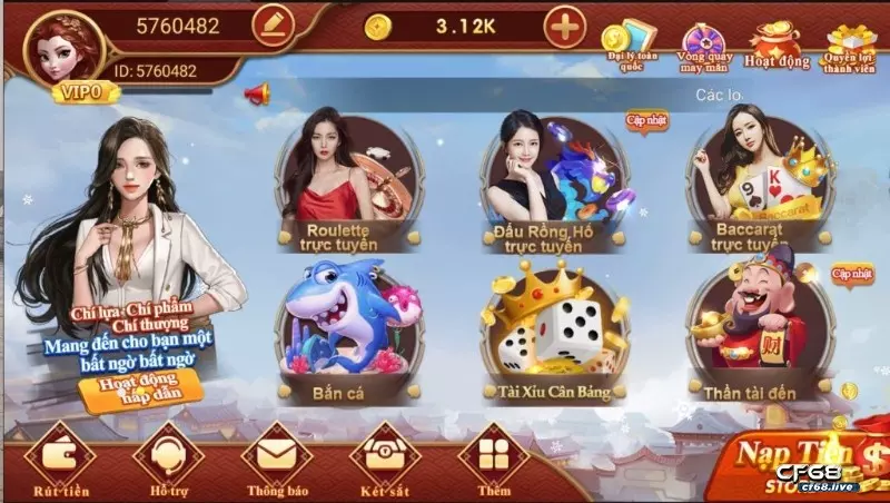 Loto choi nhieu và top 5 địa chỉ tốt nhất thị trường game thủ Cf68 có sảnh loto choi nhieu nhất năm 2022