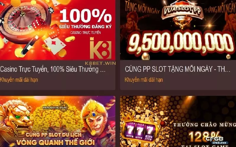 Game K8: Hệ thống giải trí hấp dẫn và đầy cuốn hút Tổng hợp khuyến mãi hấp dẫn do K8 cung cấp