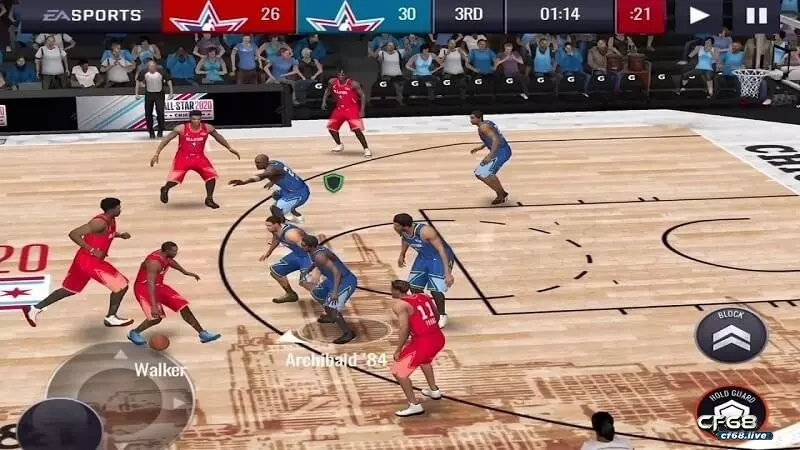 Game bóng rổ offline - top 10 ứng dụng hay nhất trên di động NBA LIVE Mobile - Game bóng rổ hấp dẫn