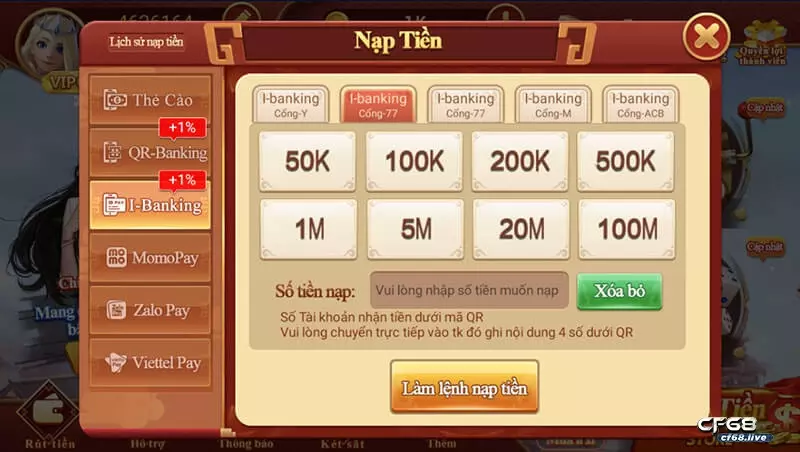 Cf68.vip và những tính năng nổi bật khiến game thủ không thể bỏ lỡ Những dịch vụ được cf68 chú trọng đầu tư khi chơi game