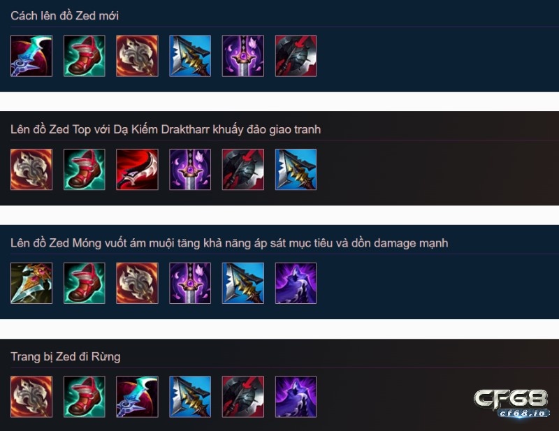 Bang bo tro zed, trang bị và phép bổ trợ mới nhất mùa 13 Bang bo tro zed