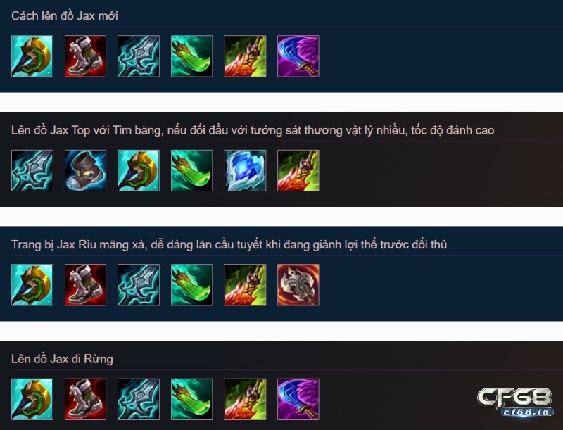 Cach len do tuong Jax, bảng ngọc và phép bổ trợ mùa 13 cach len do tuong Jax