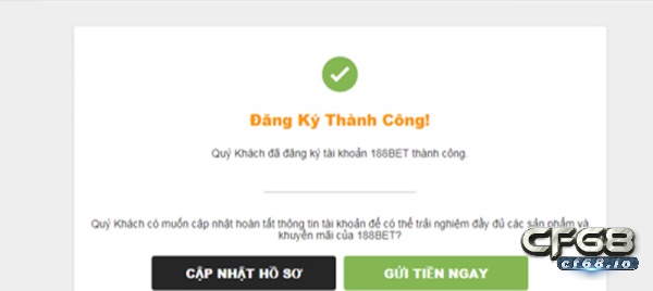 Dang nhap bet 188: Hướng dẫn chi tiết cho người mới Hệ thống Bet 188 xác nhận đăng ký tài khoản thành công