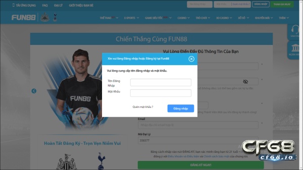 Fun88zone - Nhà cái cá cược trực tuyến số 1 Việt Nam Form đăng nhập tài khoản trên nhà cái fun88zone