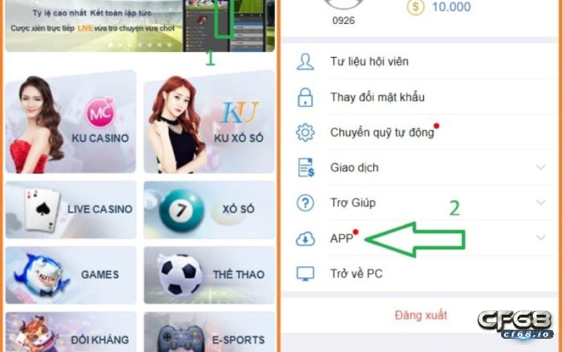 Link tải Ku Casino và 3 bước cài đặt ứng dụng về điện thoại Link tải Ku Casino cho các dòng máy Android.