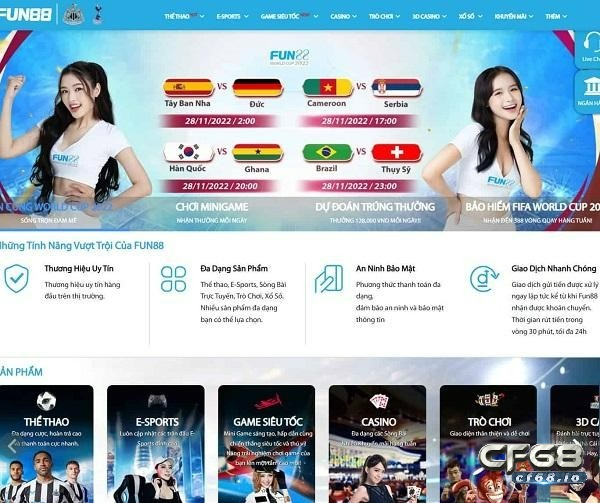 Link vào fun88 cập nhật mới nhất 2023 không bị chặn Fun88 mang đến kho game đồ sộ, đa dạng cùng nhiều trò chơi hấp dẫn