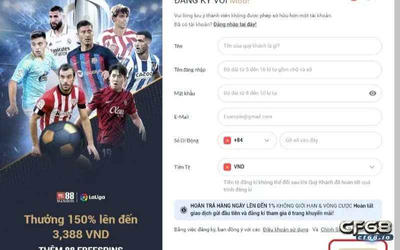Link vào M88 bằng điện thoại chi tiết và chính xác nhất Cách đăng ký tài khoản M88 nhanh gọn