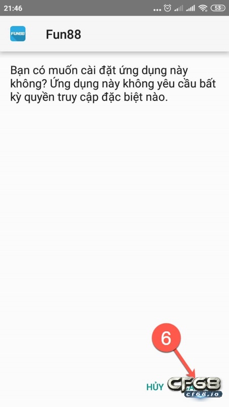 Funn88 - Nhà cái uy tín nhất thị trường cá cược hiện nay Bước cuối của việc cài Fun88