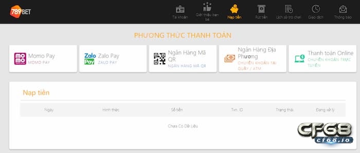 Hướng dẫn nạp tiền 789bet hiện nay nhanh chóng nhất Hướng dẫn nạp tiền 789bet thông qua ví điện tử