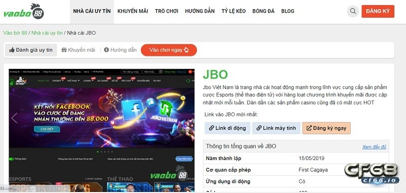 Nha cai uy tin vao bo - Cùng cf68 đánh giá nhà cái cá cược này Đăng ký tài khoản để tham gia cá cược tại nha cai uy tín vao bo.