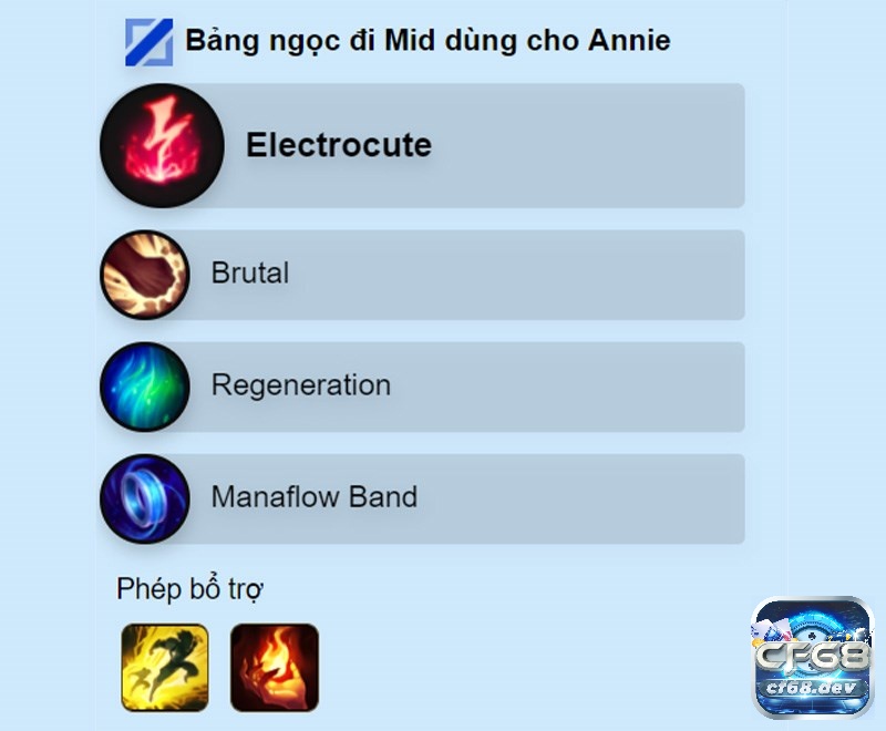 Bảng ngọc Annie tốc chiến - Cách lên đồ siêu chuẩn mùa 8 Bảng Ngọc Annie Tốc chiến Mid