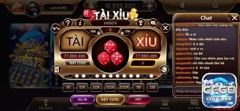 Game chơi bài online thắng tiền thật đáng thử số 1 Tài xỉu cũng là một trò chơi được các thành viên trong nhà cái ưa chuộng.