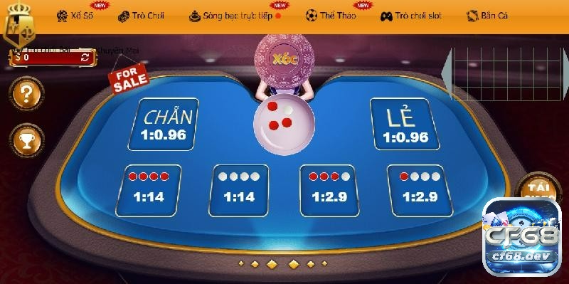 Game danh bai online CF68 hấp dẫn, chất lượng và uy tín Xóc đĩa là trò chơi quen thuộc với nhiều anh chị em