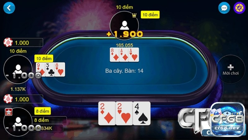 Games danh bai online ăn tiền hấp dẫn tại nhà cái Cf68 CF68 có thiết kế giao diện đẹp mắt