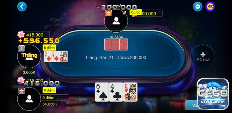 Gemdanh bai lieng: Game bài thu hút số 1 hiện nay Khi chơi gemdanh bai lieng người chơi sẽ có 4 lựa chọn: úp, tố, theo, tất tay
