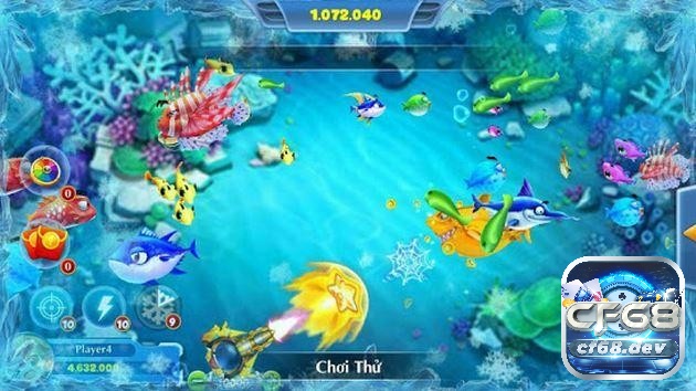 Ban ca onlien CF68 – Tham gia bắn cá với nhiều thể loại Tận dụng những vũ khí đặc biệt trong game