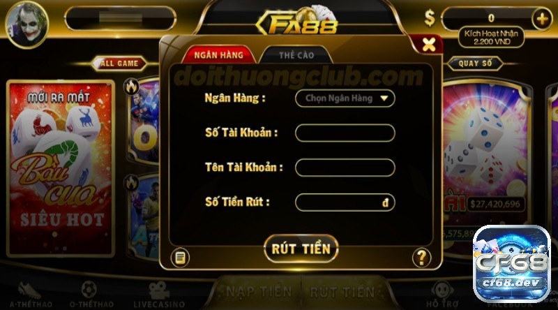 Fa 88 Fun – Sân chơi đẳng cấp dành cho mọi cược thủ Fa 88 Fun sở hữu cổng thanh toán cực kỳ tiện lợi