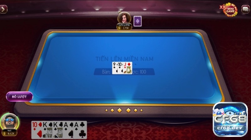 Game danh bài online Tiến lên miền Nam siêu hot trên cf68 Cf68 - Nhà cái cung cấp game tiến lên Miền Nam uy tín