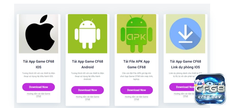 Game danh bai truc tuyen uy tín, chất lượng tại nhà cái CF68 Nhà cái hỗ trợ tải app trên nhiều nền tảng