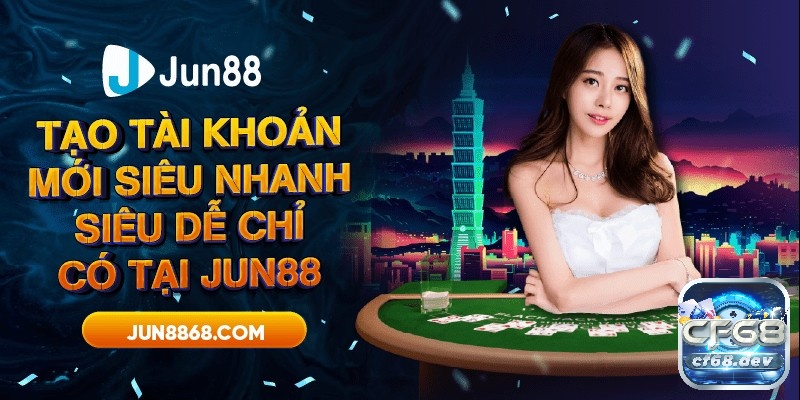 Nhà cái bet Jun88 chất lượng, uy tín số 1 nên tham gia Đăng ký tài khoản siêu nhanh