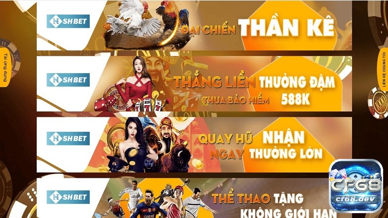 Shbet - Khám phá cổng game trực tuyến hấp dẫn số 1 hiện nay Rất nhiều ưu đãi có tại nhà cái Shbet