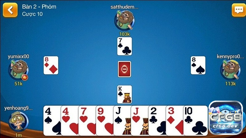 Game đổi thưởng uy tín tại CF68 - Tận hưởng cực đã Game bài Phỏm rất được yêu thích tại CF68
