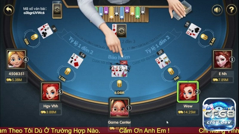Game đổi thưởng uy tín tại CF68 - Tận hưởng cực đã Bàn chơi Xì Dách với đa dạng các mức cược