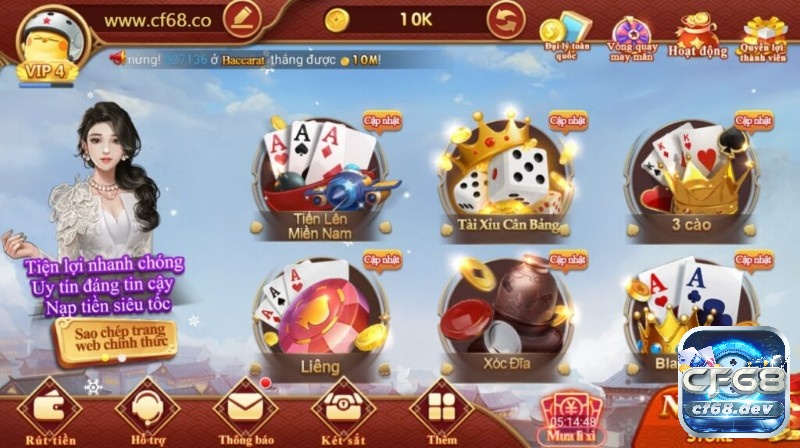 Game đổi thưởng uy tín tại CF68 - Tận hưởng cực đã Game đổi thưởng uy tín tại CF68