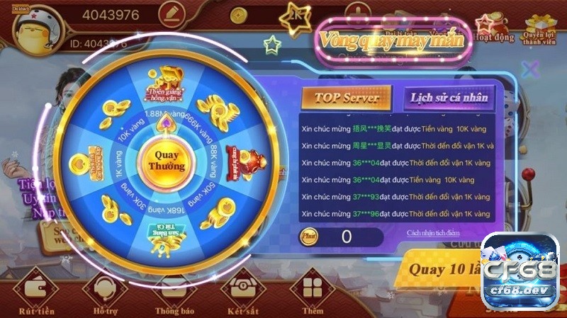 Danh bai oline CF68 - Cổng game uy tín đáng thử 2023 Nhiều chương trình sự kiện khuyến mãi khủng