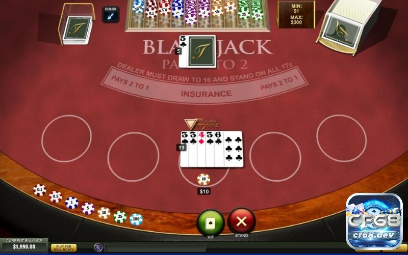 Game bài casino CF68 - Kinh nghiệm cho người mới chơi Blackjack là dạng bài so điểm kịch tính