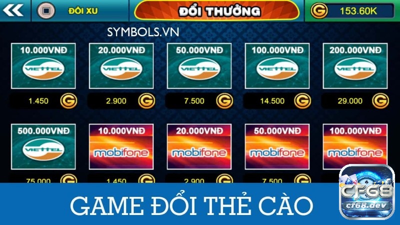 Game danh bai online doi the cao CF68 hot nhất 2023 Game danh bai online doi the cao mang đến sự thuận tiện cho người chơi