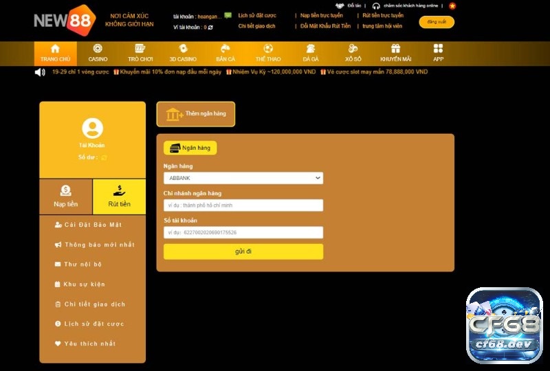 Link nhà cái new88: Cách đăng ký, đăng nhập nhanh chóng Xử lý giao dịch rút tiền nhanh