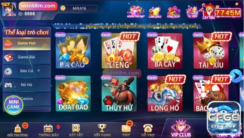 Tải iwin đổi thưởng HOT nhất 2023 chơi cá cược thả ga Kho game cung cấp nhiều loại trò chơi hay nhất trên thị trường