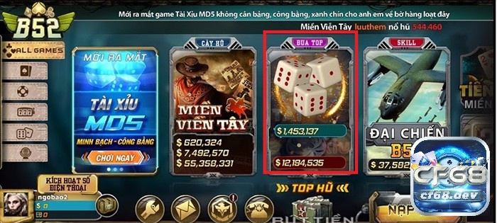 Tài xỉu B52 - Sự kết hợp tuyệt vời giữa may mắn và chiến thuật Hướng dẫn nạp rút tài xỉu B52