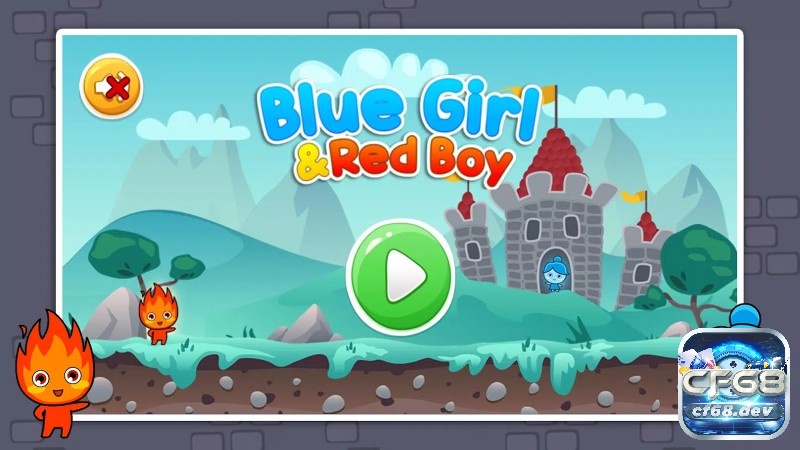 Trò chơi băng và lửa - Game vừa hay vừa hot 2023 Game Blue Girl & Red Boy xây dựng đồ họa sinh động, trực quan