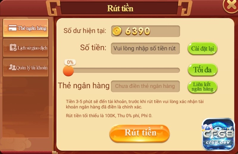 Bài casino online Cf68 - Sân chơi đổi thưởng uy tín nhất 2023 Giao diện rút tiền an toàn, uy tín