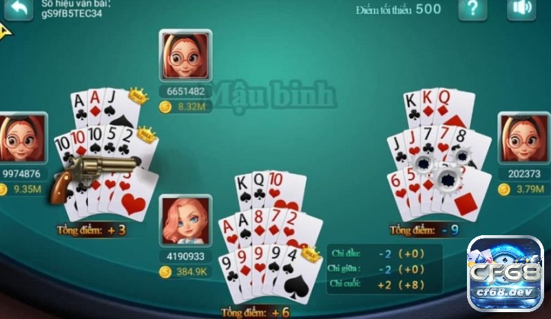 Bai mau binh CF68: Tận hưởng niềm vui và thử thách đích thực Luật và cách chơi bài mậu binh tại Cf68