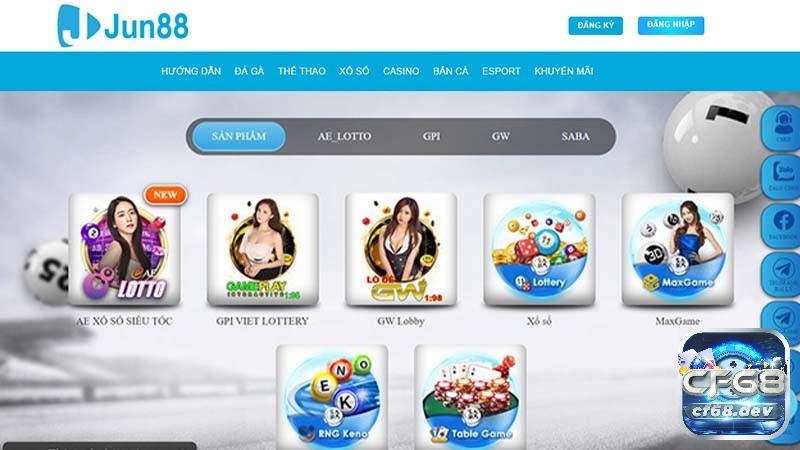 Bet online uy tín jun88 - Cổng game hàng đầu 2023 Cung cấp đa dạng các thể loại xổ số