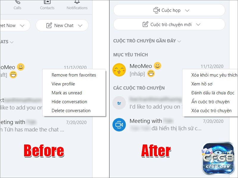 Cai tieng viet cho sky trên PC và điện thoại mới nhất 2023 Trước và sau khi cài đặt