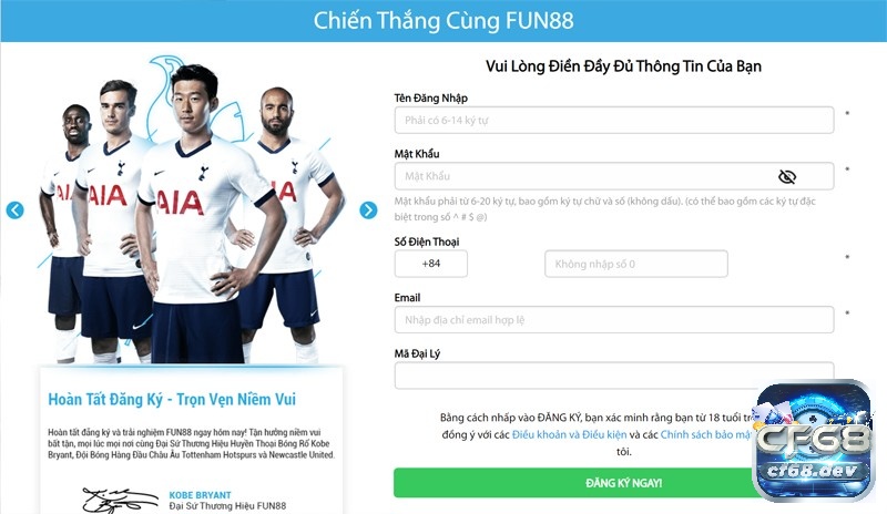 Fun 88 banh: Cách đăng ký – đăng nhập tại nhà cái số 1 Châu á Form đăng ký tài khoản fun88