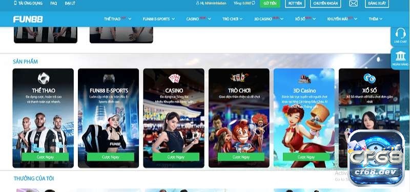 Fun88 tntf - Nhà cái cá cược uy tín hàng đầu Châu Á Cung cấp dịch vụ giải trí đa dạng
