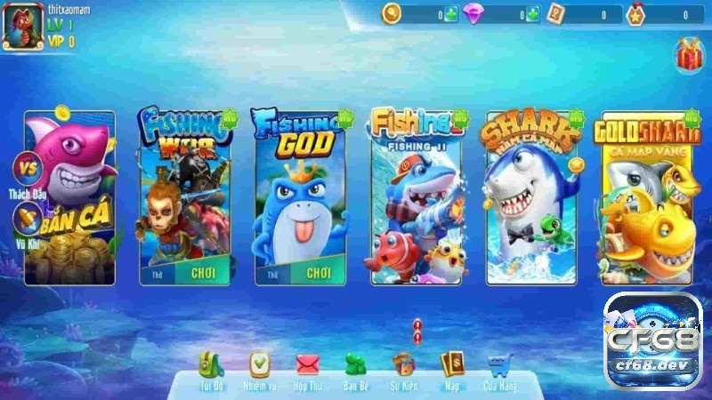 Game banca online CF68 - Sân chơi hot nhất cho anh em Đừng ngần ngại tham gia bắn cá tại cf68 ngay hôm nay