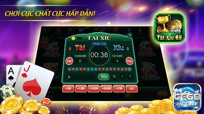 Tai xiu 68: Trải nghiệm cược đỉnh cao với phiên bản mới nhất Những trò chơi hấp dẫn tại Tai xiu 68