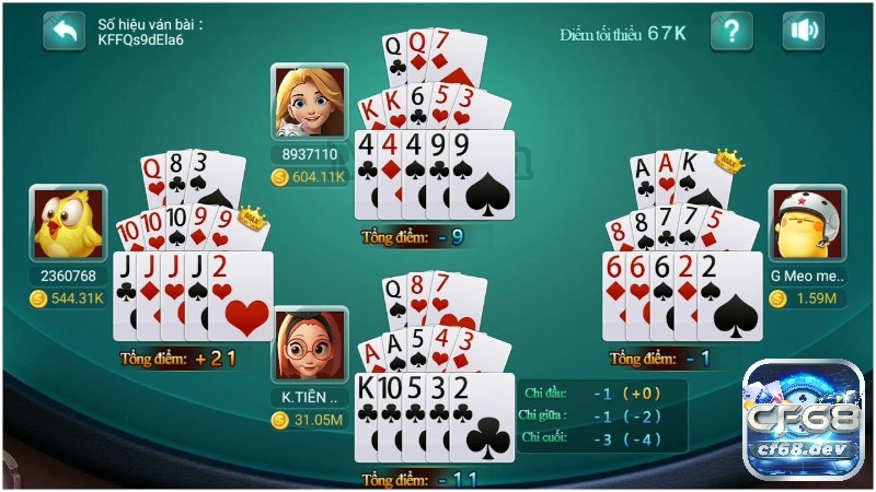 Tro choi mau binh online – Game bài trí tuệ số 1 hiện nay Luật chơi mậu binh không quá khó