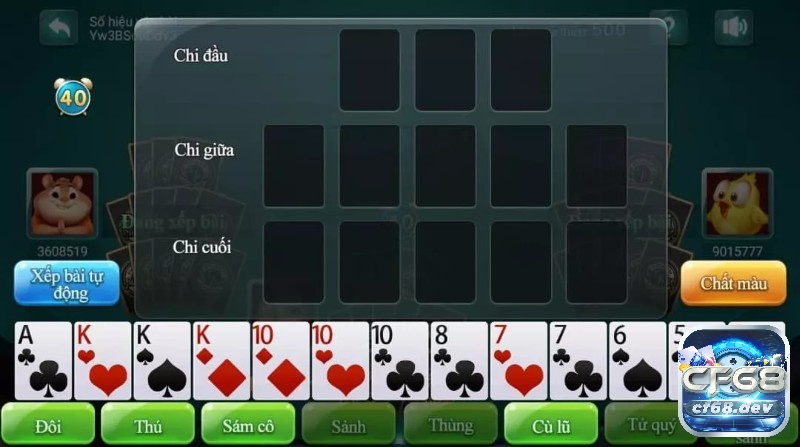 Tro choi mau binh online – Game bài trí tuệ số 1 hiện nay Khi so sánh từng chi sẽ tương ứng với số tiền cược
