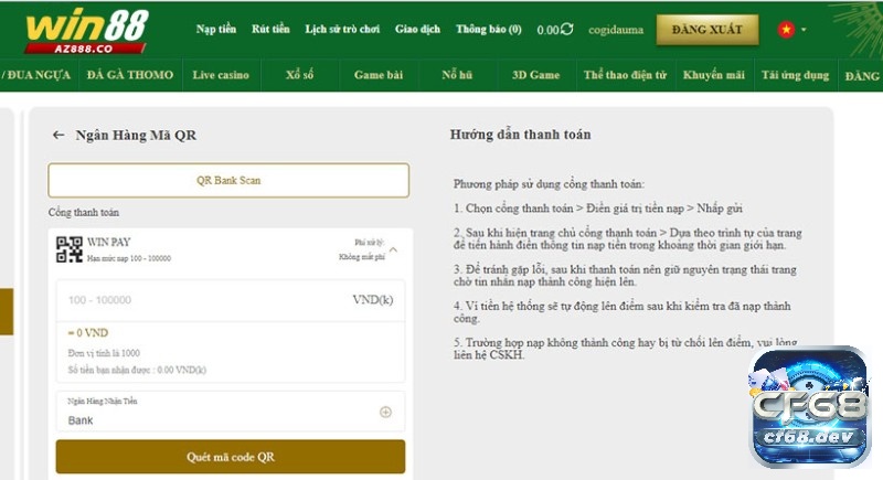 Win88 tài xỉu và những điều bạn cần biết mới nhất 2023 Thanh toán nạp rút tiền với nhiều lớp bảo mật khác nhau