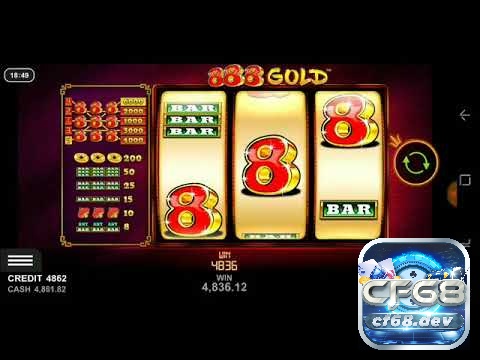 888 gold slot: Nổ hũ cổ điển phong cách Trung Hoa siêu hay Đạt được 3 số 8 đem đến phần thưởng khủng
