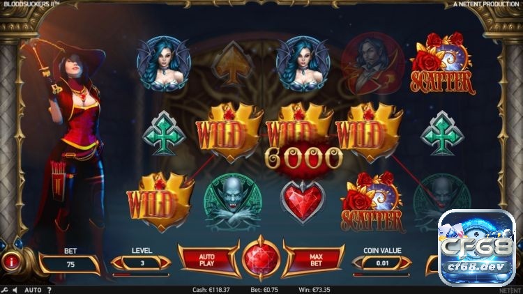 Blood Suckers II slot: Kẻ hút máu bản nâng cấp đầy hấp dẫn cf68 Wild đem đến giá trị thưởng hấp dẫn