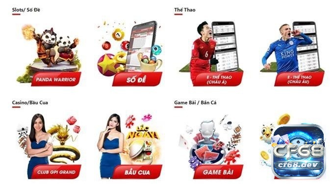 Game cá cược trực tuyến dễ chơi, cơ hội lớn, giải thưởng cao cf68 Game cá cược trực tuyến cung cấp nhiều loại cược khác nhau