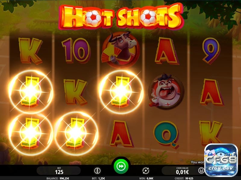 Hot Shot casino slot với tỷ lệ RTP siêu hấp dẫn 97.15% Trò chơi tiền thưởng hấp dẫn